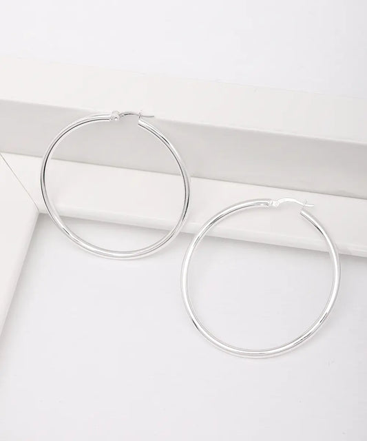 Gümüş Halka Küpe