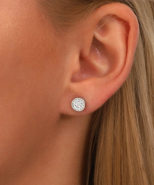 Kadın Taşlı Minimal Küpe