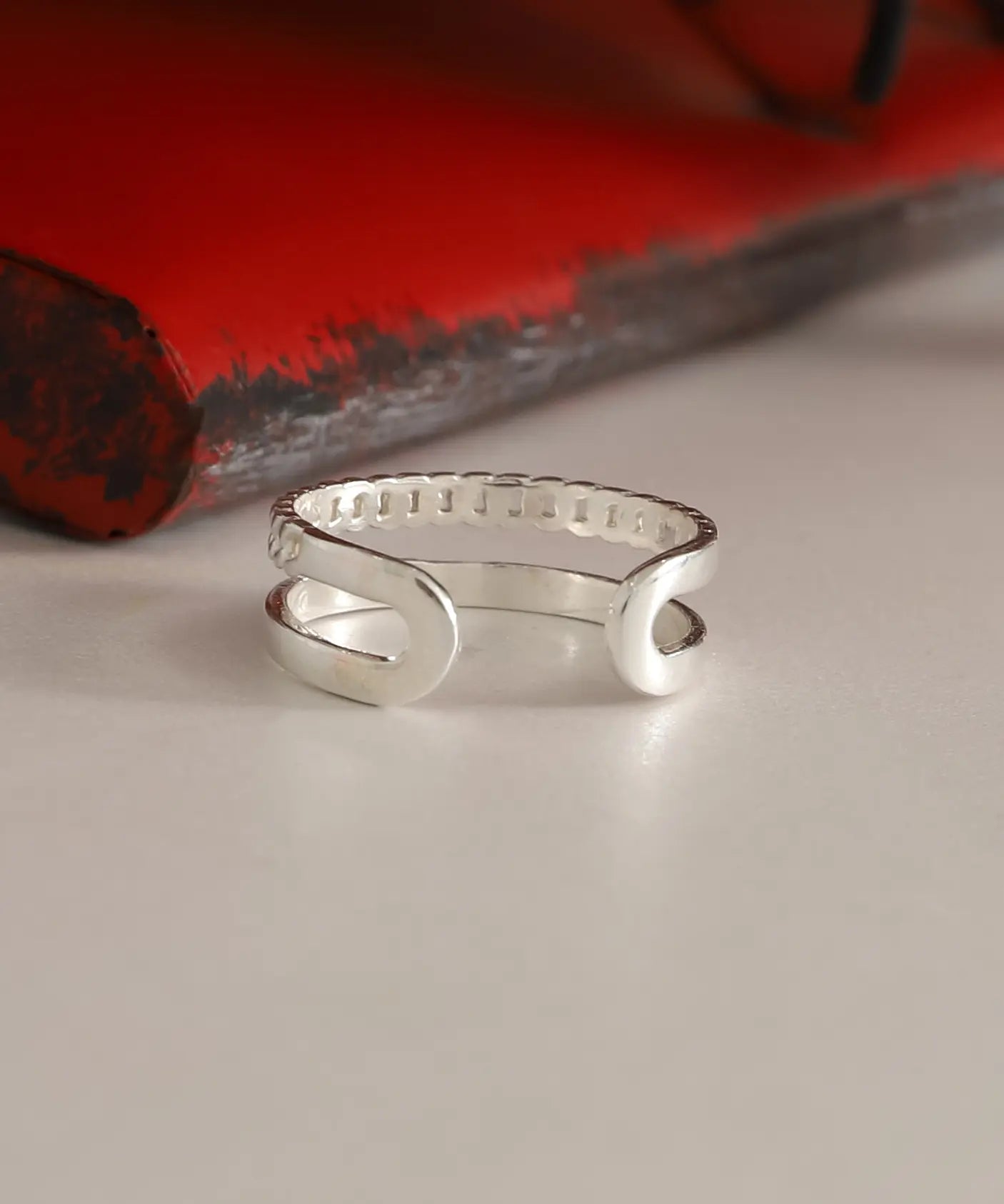 925 Ayar Gümüş Tasarım Bant Yüzük