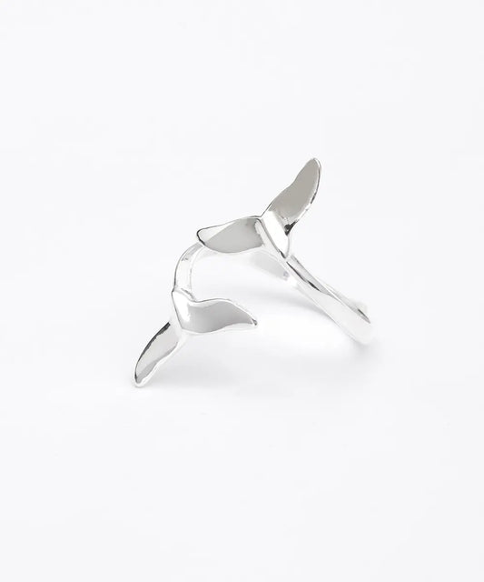 Gümüş Balina Kuyruğu Yüzük