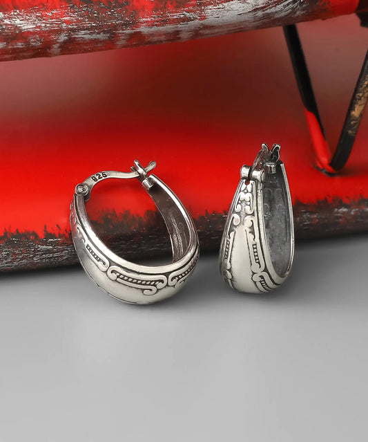 Gümüş Bohem Küpe