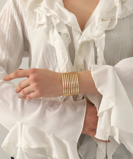 Altın Kaplama Cuff Bileklik