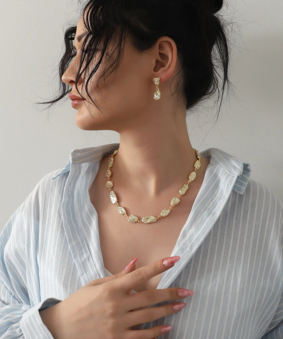 Soyut Tasarım Altın Kaplama Set