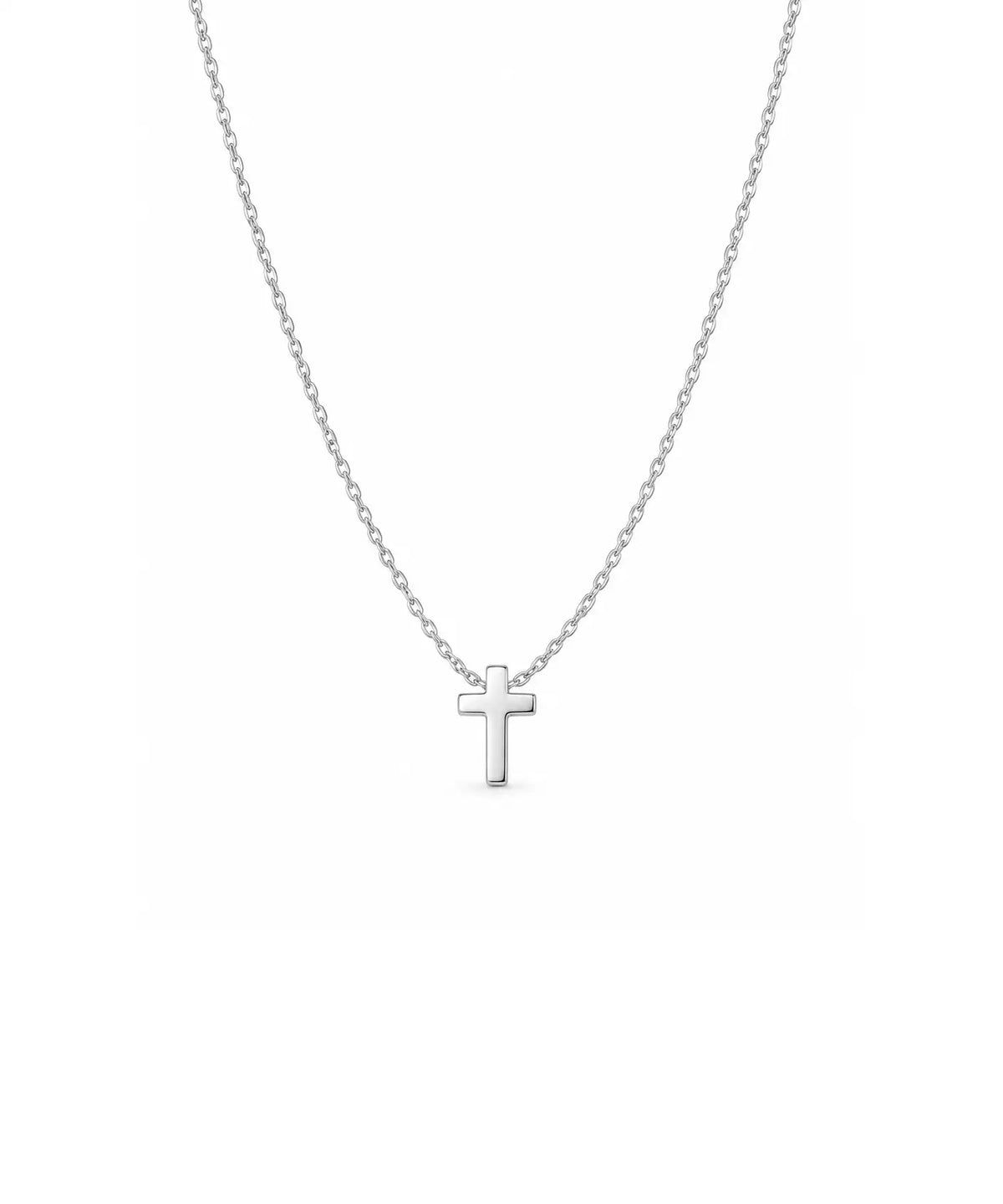 Gümüş Minimal Haç Kolye