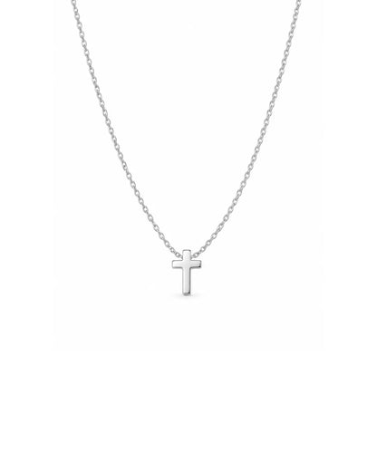 Gümüş Minimal Haç Kolye