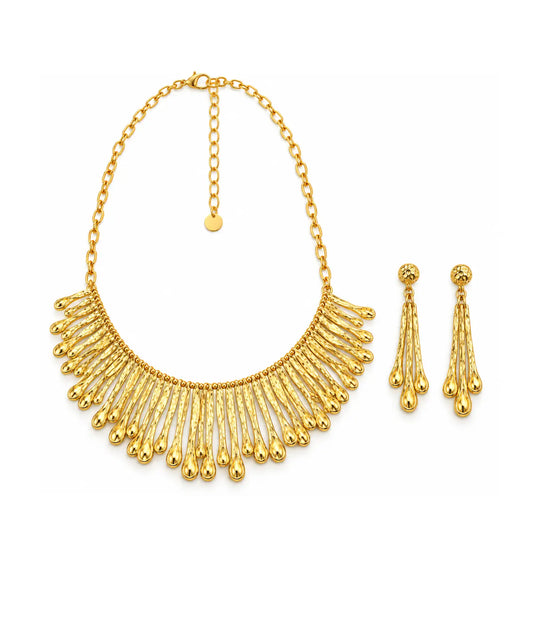 Modern Soyut Tasarım Altın Kaplama Set