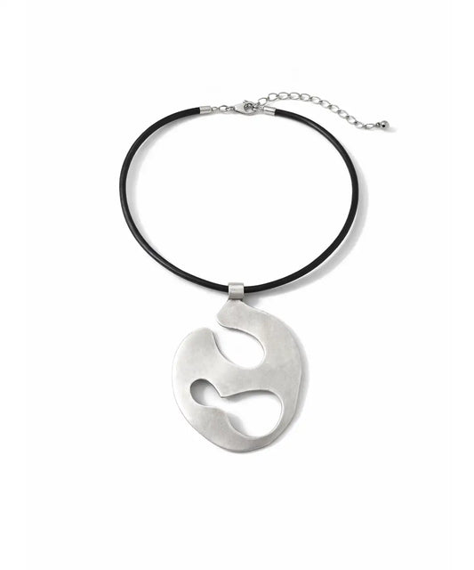 Sanatsal Tasarım Gümüş Kaplama Kolye