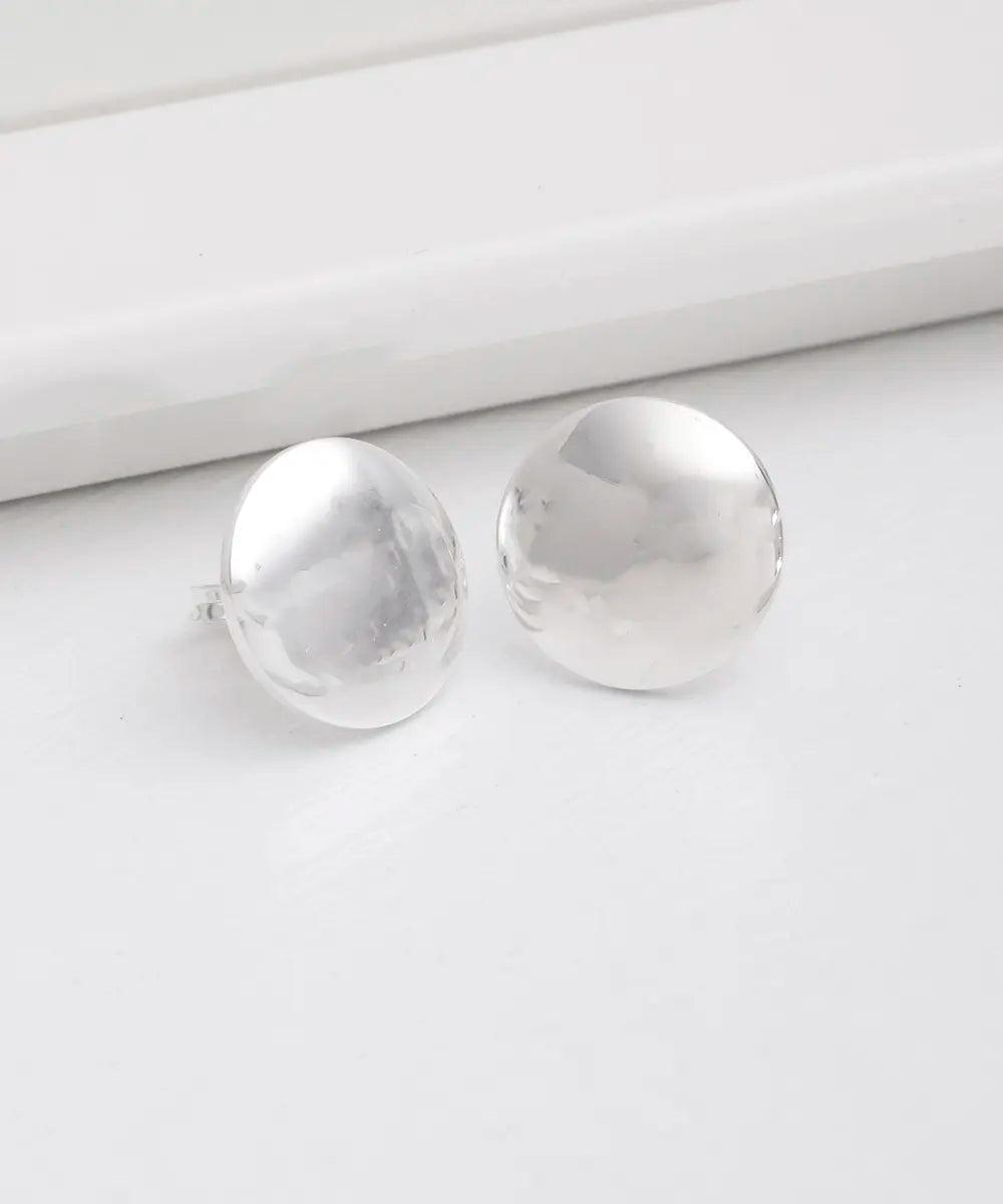 Gümüş Yuvarlak Küpe