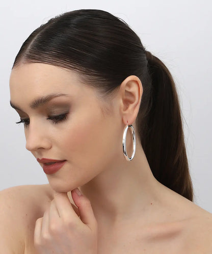 Gümüş Halka Küpe