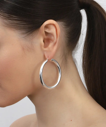 Gümüş Halka Küpe