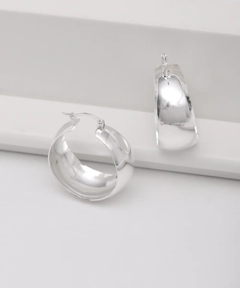 Gümüş Halka Küpe