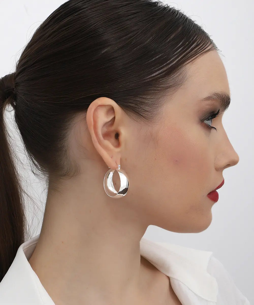 Gümüş Halka Küpe