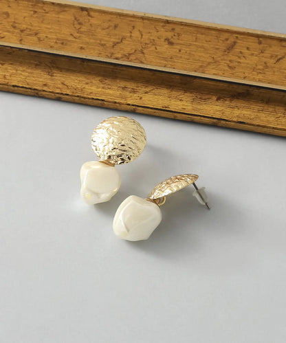 Altın Kaplama Sallantılı İnci Küpe