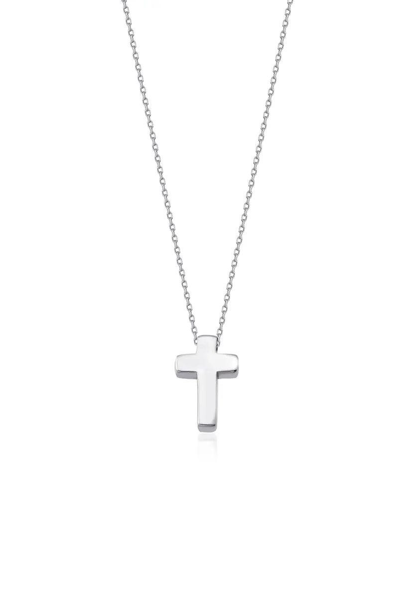 Gümüş Minimal Haç Kolye