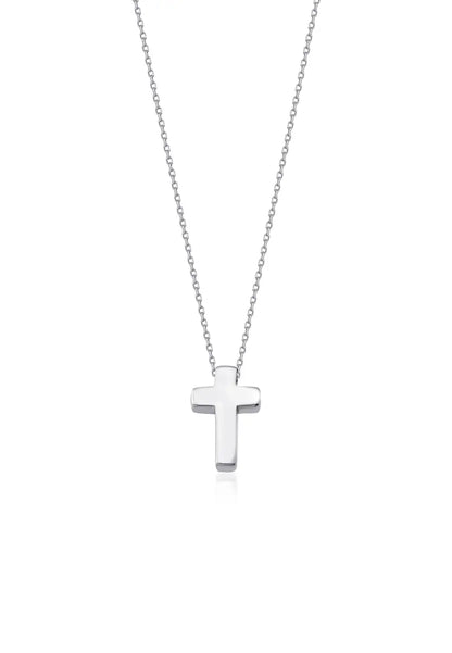 Gümüş Minimal Haç Kolye