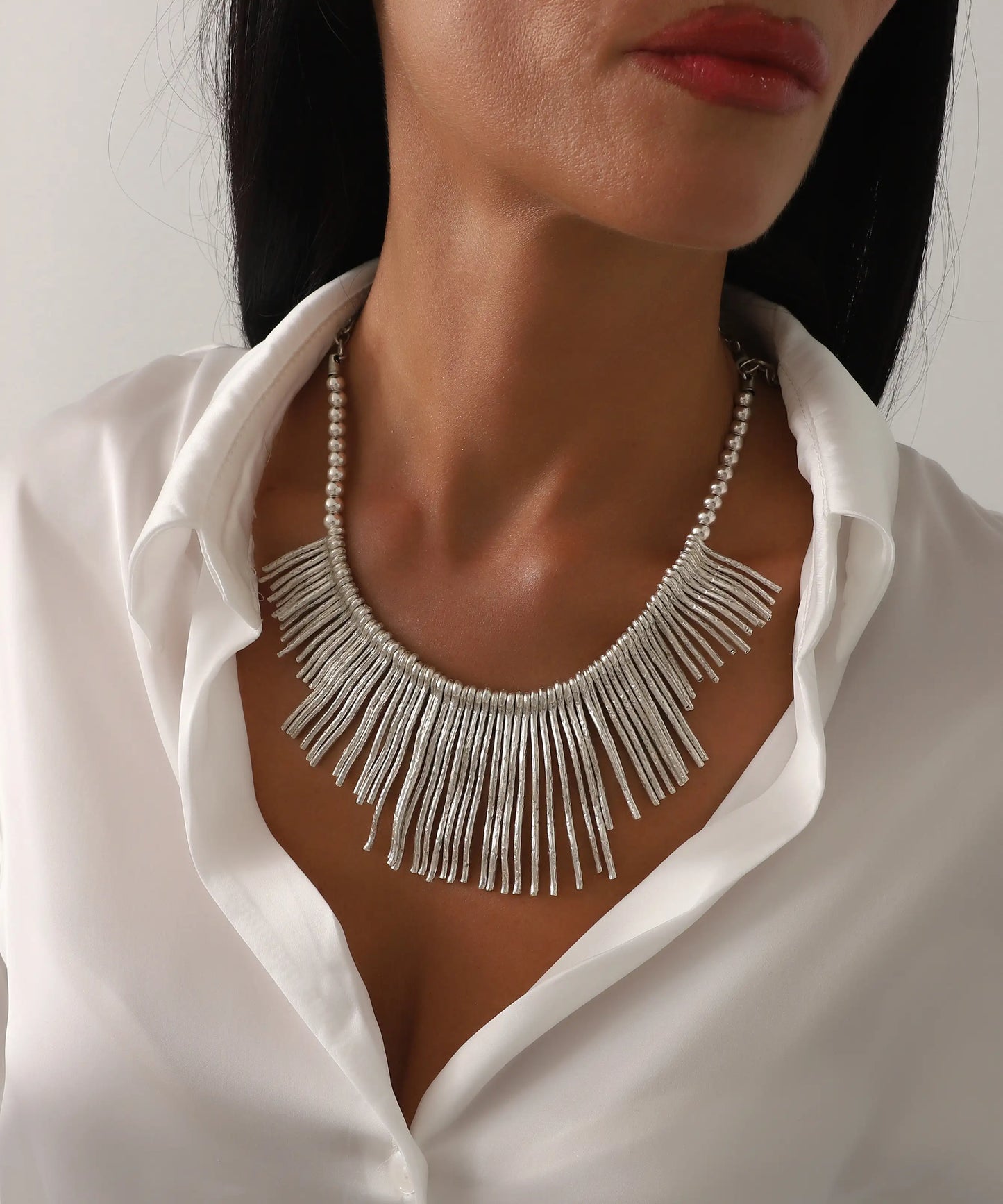 Gümüş Kaplama Zarif Kolye