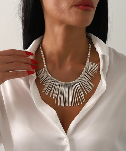 Gümüş Kaplama Zarif Kolye