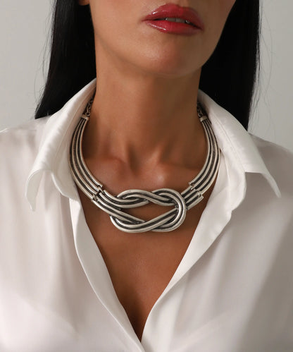 Aşk Düğümü Gümüş Kaplama Kolye