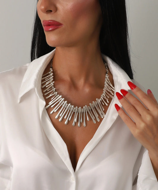 Damla Formlu Modern Tasarım Kolye