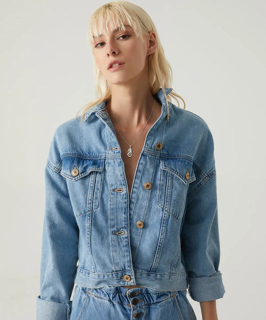 Minimal Denizatı Tasarım Gümüş Kolye