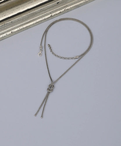 Gümüş Aşk Düğümü Kolye