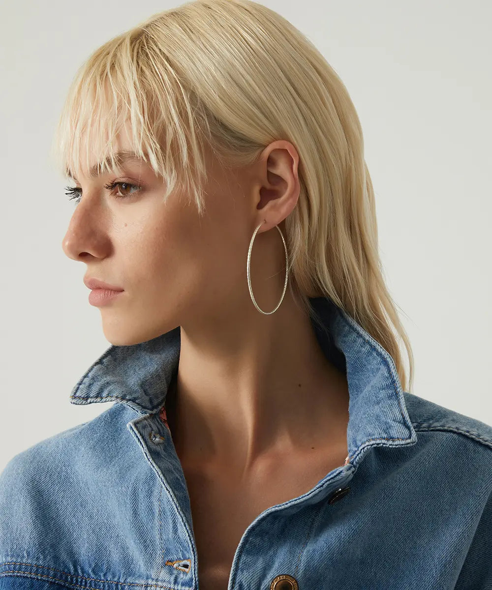 Gümüş Halka Küpe