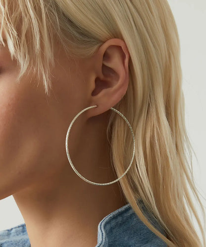 Gümüş Halka Küpe