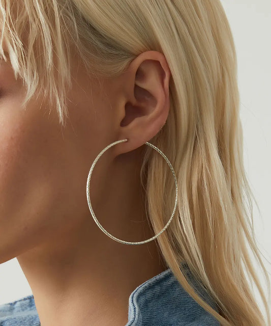 Gümüş Halka Küpe