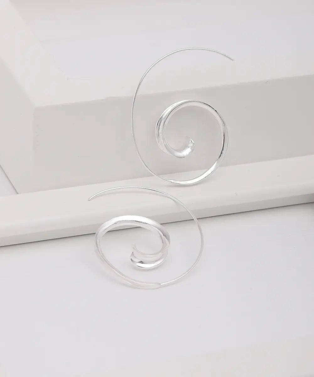 Gümüş Spiral Küpe