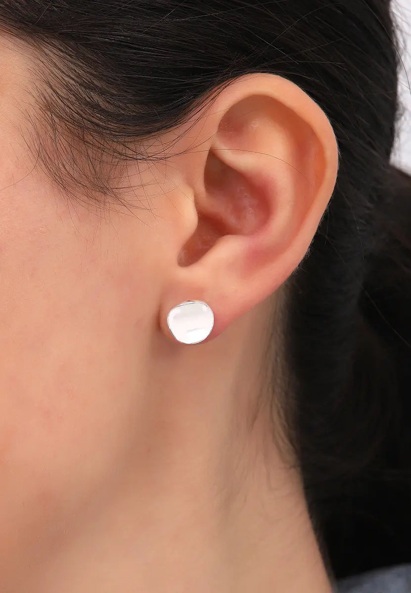 Modern Tasarımlı Gümüş Küpe