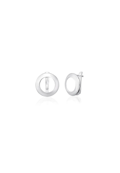 Minimal Tasarım Gümüş Küpe