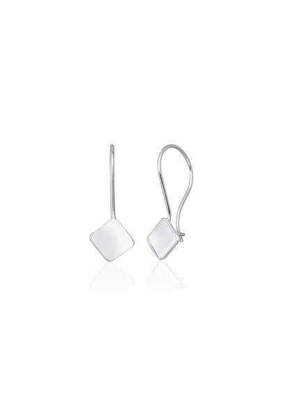 Minimal Geometrik Gümüş Küpe