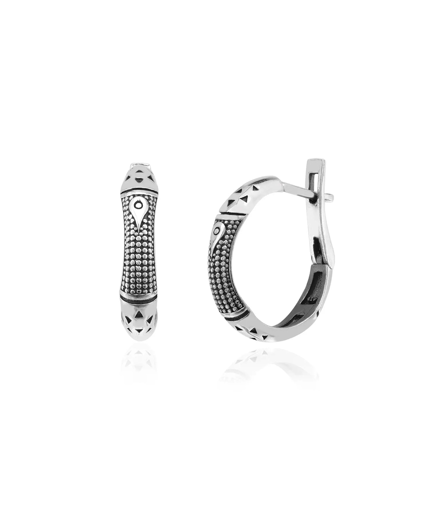 Kadın Desenli Halka Küpe