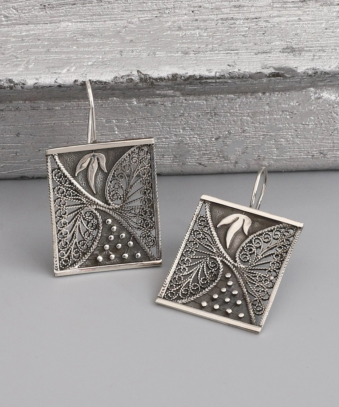 Bohem Tasarım Gümüş Küpe