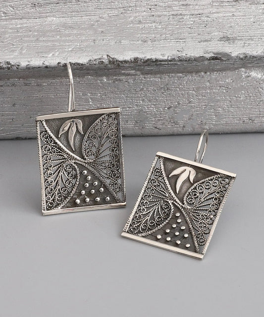 Bohem Tasarım Gümüş Küpe