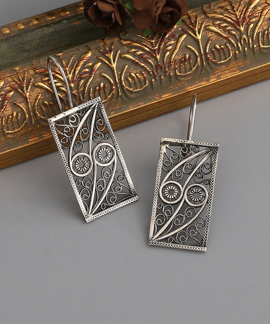 Bohem Tasarım Gümüş Küpe