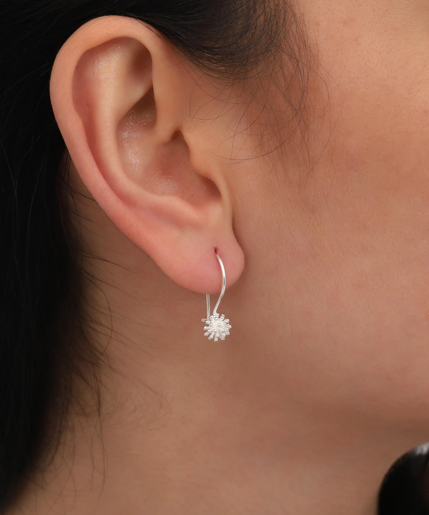 Modern Tasarım Gümüş Küpe