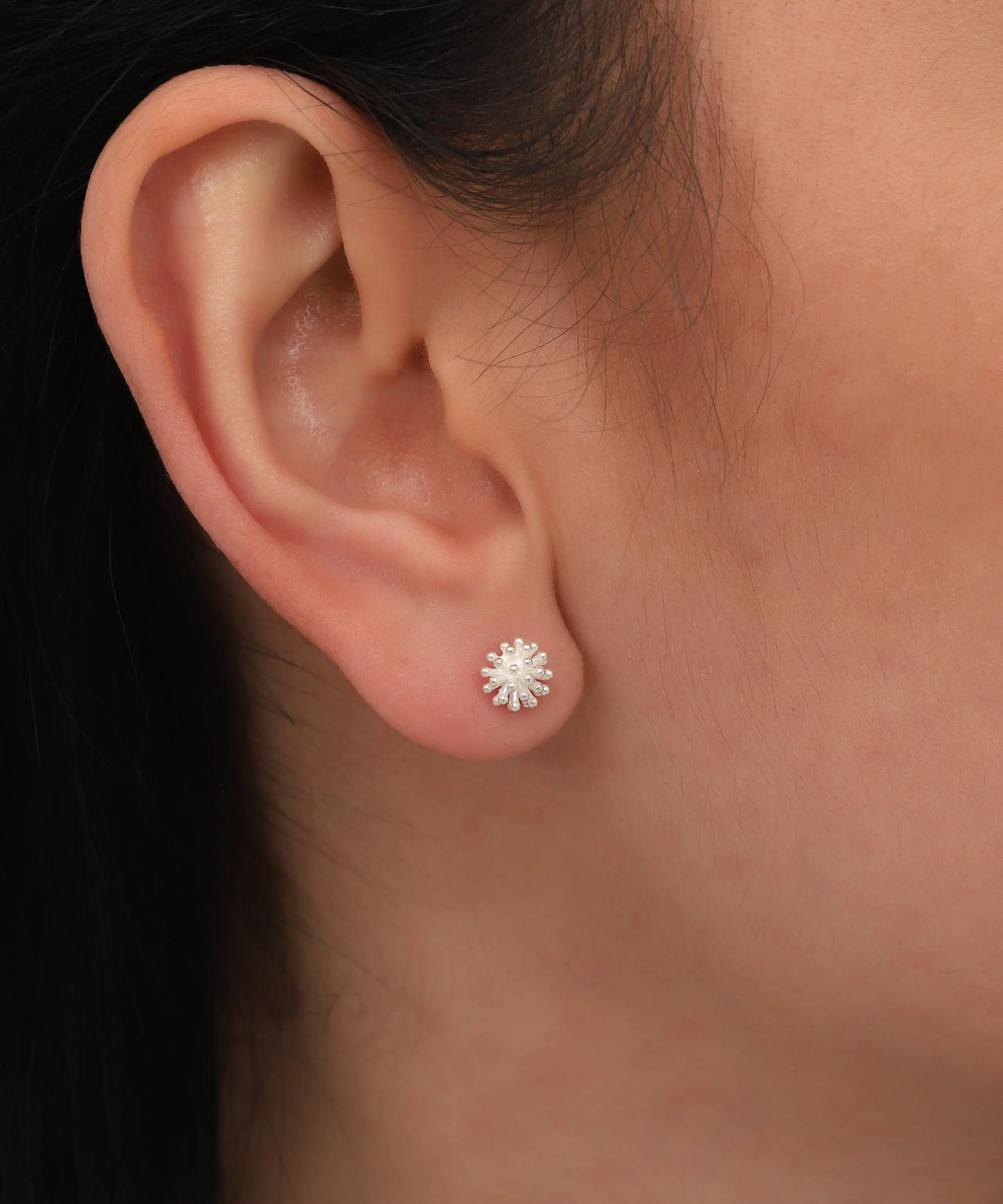 Minimal Kadın Gümüş Küpe