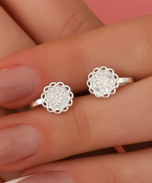 Minimal Modern Tasarım Gümüş Küpe