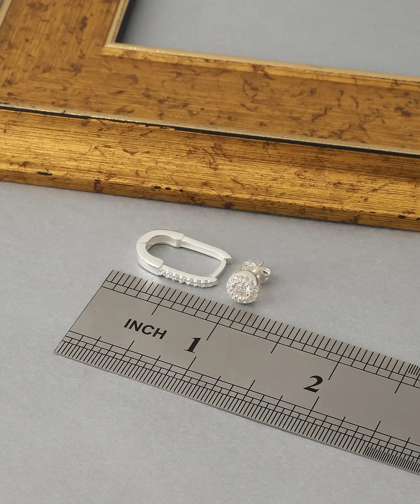 İkili Kombin Gümüş Küpe