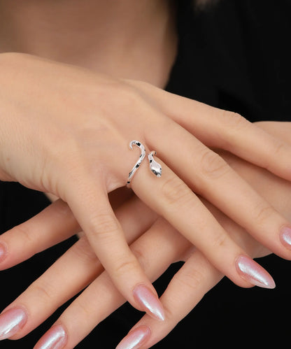 Astroloji Esintili Yılan Gümüş Yüzük