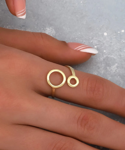 14 Ayar Altın Ton Minimal Yüzük