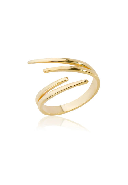 14 Ayar Altın Ton Minimal Yüzük