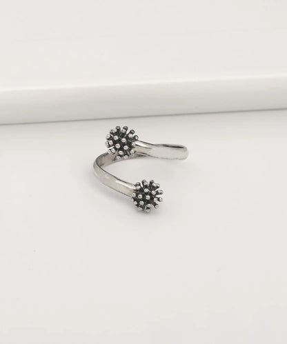 Oksitli 925 Ayar Gümüş Tasarım Yüzük