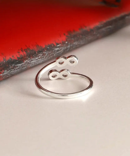 Gümüş Kadın Sonsuzluk Desen Yüzük