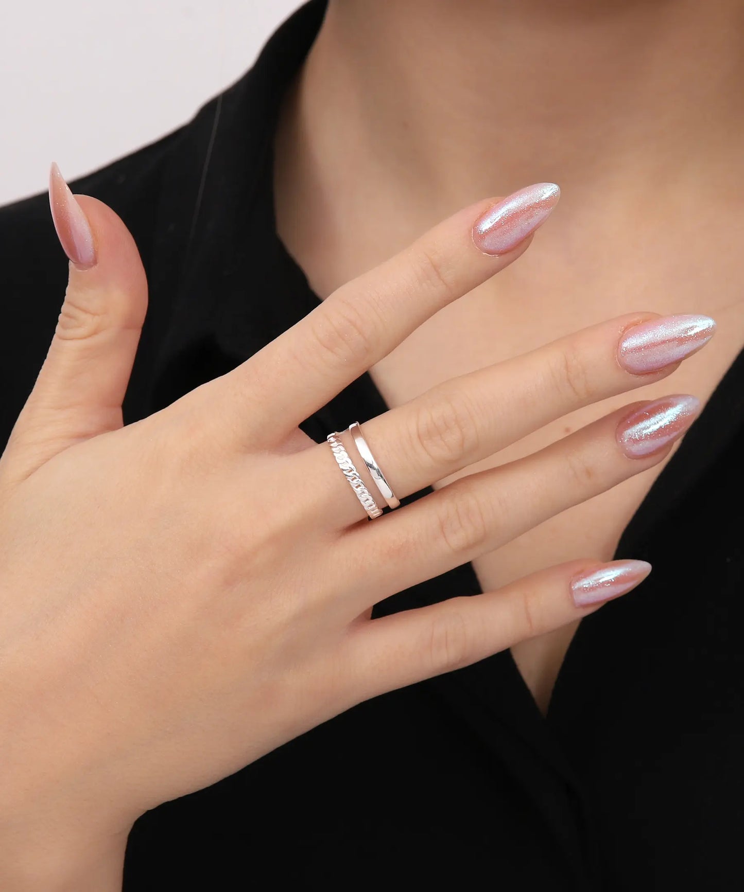 925 Ayar Gümüş Tasarım Bant Yüzük