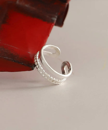 925 Ayar Gümüş Tasarım Bant Yüzük