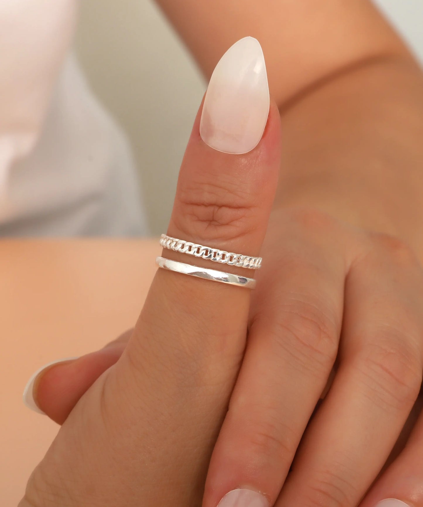 925 Ayar Gümüş Tasarım Bant Yüzük