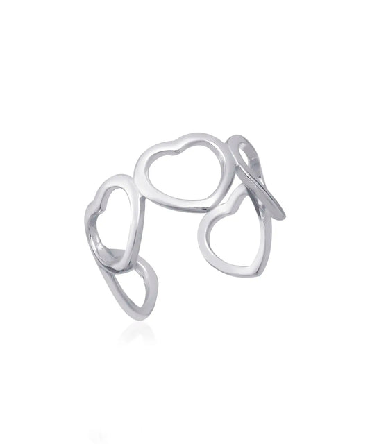 Kadın Kalp Bant Yüzük