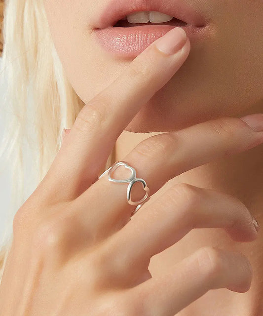 Kadın Kalp Bant Yüzük